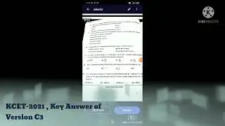 KCET-2021 , PHYSICS KEY ANSWER ( UNOFFICIAL ) , Version - C3