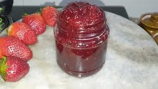 Only 3 ingredients you will made this yummiest strawberry jam/स्ट्रॉबेरी जैम रेसिपी/No preservative