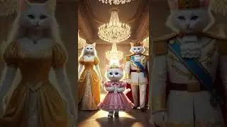 princess kitten- The royal party 4 #yt #kitten#cat#ytshorts#party#princess#cute#kitty #DreamScreenAI