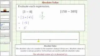Ex: Determine the Absolute Value of a Difference |a-b|