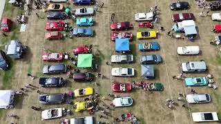 At the Clacton On Sea Classic car show August 24 2025 Drone video