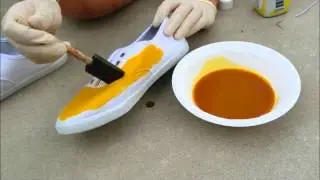 How to dye canvas shoes- Back to school 2013