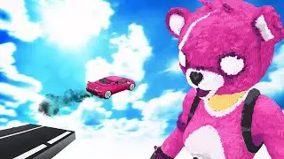 Cars vs Cuddle Team Leader (FORTNITE) | Teardown