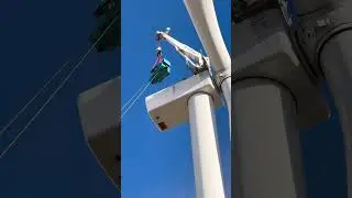 @windmill generator , lowering for a  genset from a blade tower