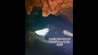 Leaving the MAZE of tunnels Deep in the CAVE!! #scubadiving #cave #cavediving #diving #caveexplorer