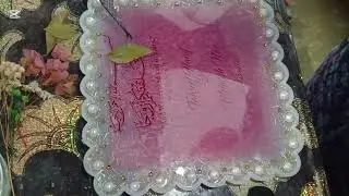 Customized resin art date fixed frame 