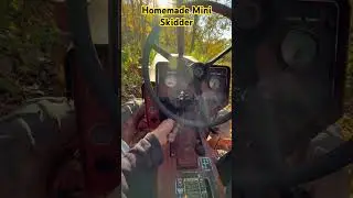 Old construction equipment with a new purpose, homemade forestry mini Skidder.