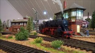 BR 58 G&uuml;terzug Dampflok /Digital mit Sound und Rauch im Bahnbetriebswerk( BW) Modelleisenbahn H0/H0e