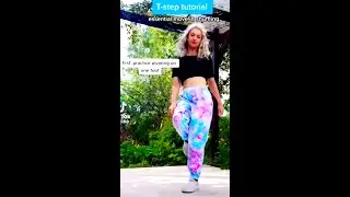 SHUFFLE DANCE TUTORIAL: The T step by lizziecl TikTok
