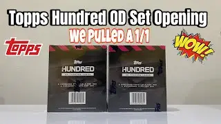 Topps Cricket The Hundred OD 2024 Set Opening, Guaranteed autograph and parallel cards.