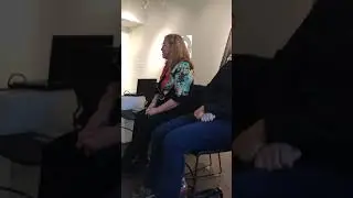 Toni on panel at Bush Barn Art gallery 2017