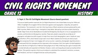 Civil Rights Movement | Grade 12 History
