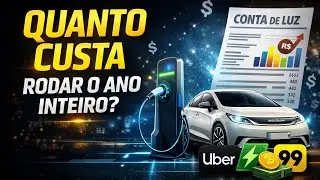 Uber com carro el&eacute;trico Quanto realmente gastei para  rodar o ano inteiro. #uber #99pop #indriver 