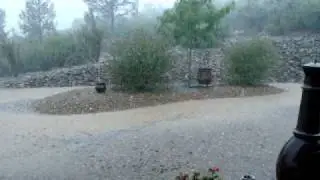 3 1/2 inches of rain in under an hour