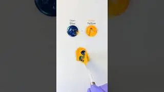 How to make Lincoln Green 😍🎨#colormixing #painting #satisfying #art #shorts