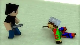 Cinema 4D - Gladiator Minecraft Animation - Timelapse