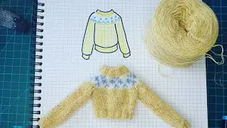 Barbie fashion : how to make sweater for barbie  (pattern link)