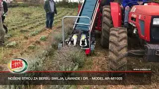 Nošeni berač ljekovitog i aromatičnog bilja (smilje, lavanda) - jednoredni model AR-MI100S