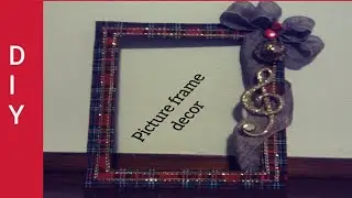 DIY HOLIDAY DECOR PICTURE FRAME WREATH/DOLLAR TREE/THRIFT STORE DECOR/ GLAM HOME DECOR ON BUDGET
