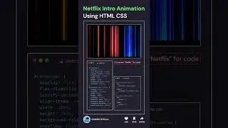 Netflix intro animation using html css