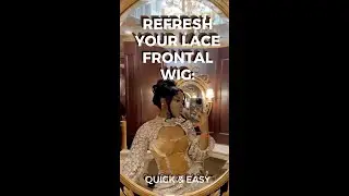 Refresh your lace frontal wig hairline without taking off your wig| Part one 1/3 #shorts