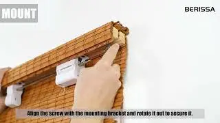Berissa Minimalist Natural Contemporary Eco Chic Premium Bamboo Shades - Installation Instructions