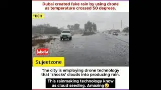 Dubai Created Fake Rain by Using Drone 🙏