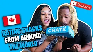 TRYING CANADIAN SNACKS!!!  Couples Snack Challenge - Snack Crate!
