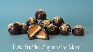 ТАК ПРОСТО Урок по приготовлению трюфелей Twix | Торт в стиле Twix, часть 1!