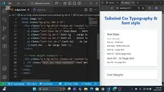 Master Typography in Tailwind CSS &mdash; Text Size, Weight, Alignment & Decoration Explained!