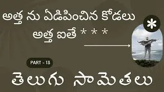 Part 13 తెలుగు సామెతలు విత్  - Telugu Samethalu Jokes Proverbs Village funny @MotivationalDevotional