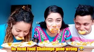 No hand Food Momo challenge gone extremely wrong|Hilarious Punishment |Blissful & Flawsome 2019