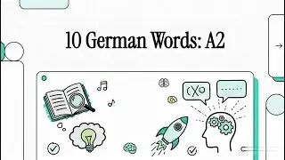 10 German Words level A2 (part 1)