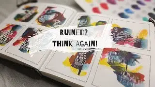 Started off so wriong. But ended up just right | Grid Art Journal