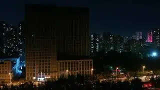 无人机航拍沈阳夜景