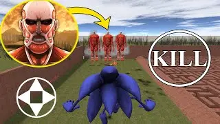 I become Shin Sonic VS COLOSSAL titan Battle in Garry&rsquo;s Mod!