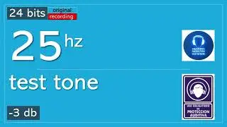 25 Hz Test Tone | 🔊ULTRA BASS TEST