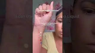 Elf cosmetics camo liquid blush peach perfect on olive neutral skin brown girl