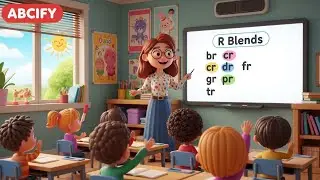 R-Blends для детей | br, cr, dr, fr, gr, pr, tr | 3D-видео ABCIFY для обучения в классе.