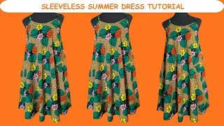 How to Cut and Sew This Flowy African Print Summer Dress | Flounce Dress DIY Tutorial