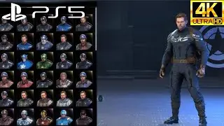 Avengers Captain America all skins Marvel Avenger Suits Collected and Showcase 94 - Styles