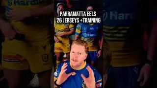 Parramatta Eels 2026 home and away jerseys + their training range. #nrl #jerseys #rugby league y