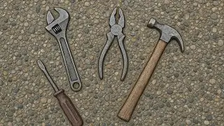 Unique tool embedded into sidewalk! #saintpaul #colllege #sidewalks #tools #unique #wow 