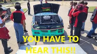 SHE'S RUNNING!!!!  The 1992 Kyle Petty Mello Yello Pontiac is alive!  High school kids help!