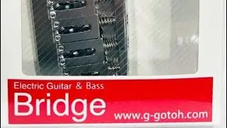 Gotoh 510FX-7 bridge install on a Jackson JS22-7 7 string Guitar