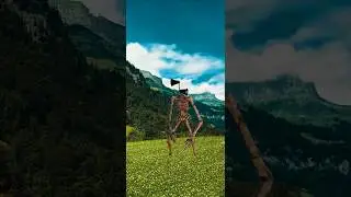 Siren Head Appears in the Mountains&hellip; This Is Terrifying 😨 #sirenhead #shorts