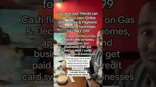 👆🏾Open Your Own Payment Processing Franchise & Utility (Gas/Electric Bills) Franchise