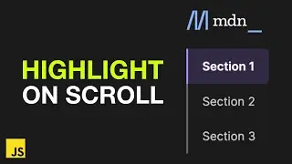 Sticky Sidebar that Highlights Sections on Scroll