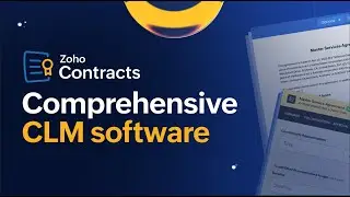 Introducing Zoho Contracts | Comprehensive Contract Management Software