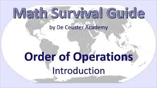 Math Survival Guide - BEMDAS - Video 001